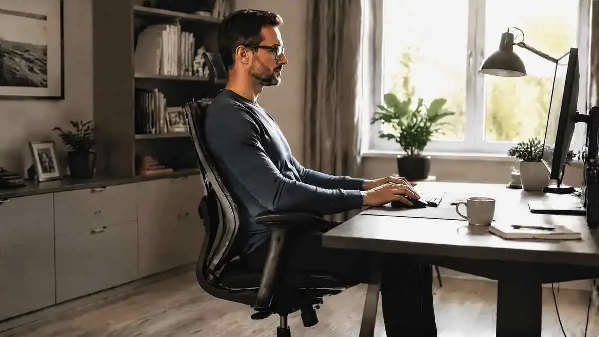 Does lumbar support help posture while sitting in an ergonomic office chair